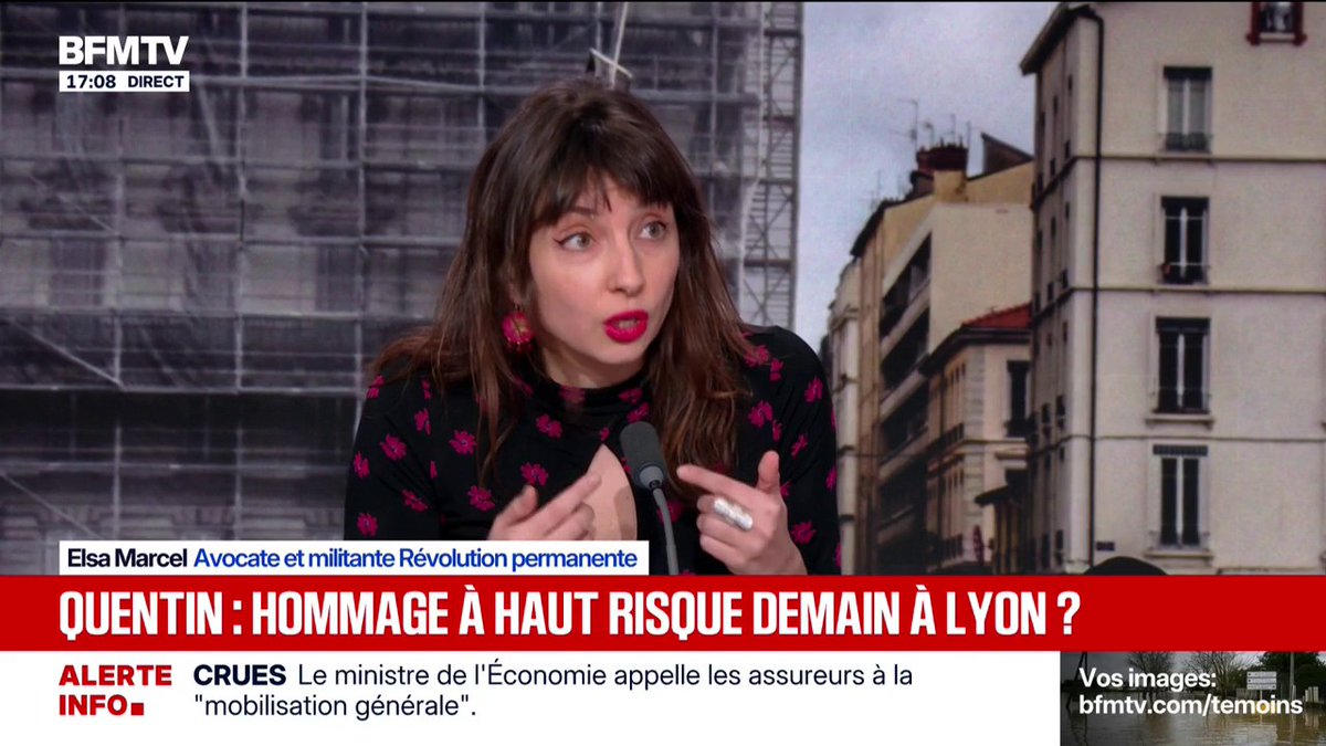 💬 "Je ne parlerai même pas d'hommage mais de défilé de tous les néonazis qui sont appelés à se rassembler" ➡️ Elsa Marcel, avocate et militante à Révolution permanente à propos de l'hommage à Quentin Deranque prévu ce samedi