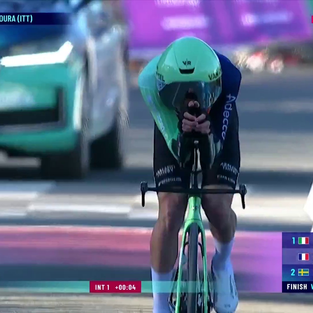#VoltaAlgarve 🇵🇹 / Mais quelle performance de 🇫🇷 Paul Seixas (DCT) sur le chrono !