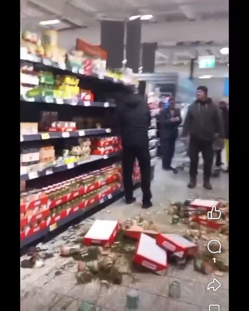 Muslim jihadist military age male invader from Afghanistan trashes a supermarket in Altenburg/Thuringia, Germany. He only stops enriching the store when two German men physically stop him. Plan accordingly... #CityLife #islam #Germany #enrichment #Afghanistan #caliphate #3rdWorld #altenberg #Deutschland #europe #NewEuropeans #invasion #HolyWar