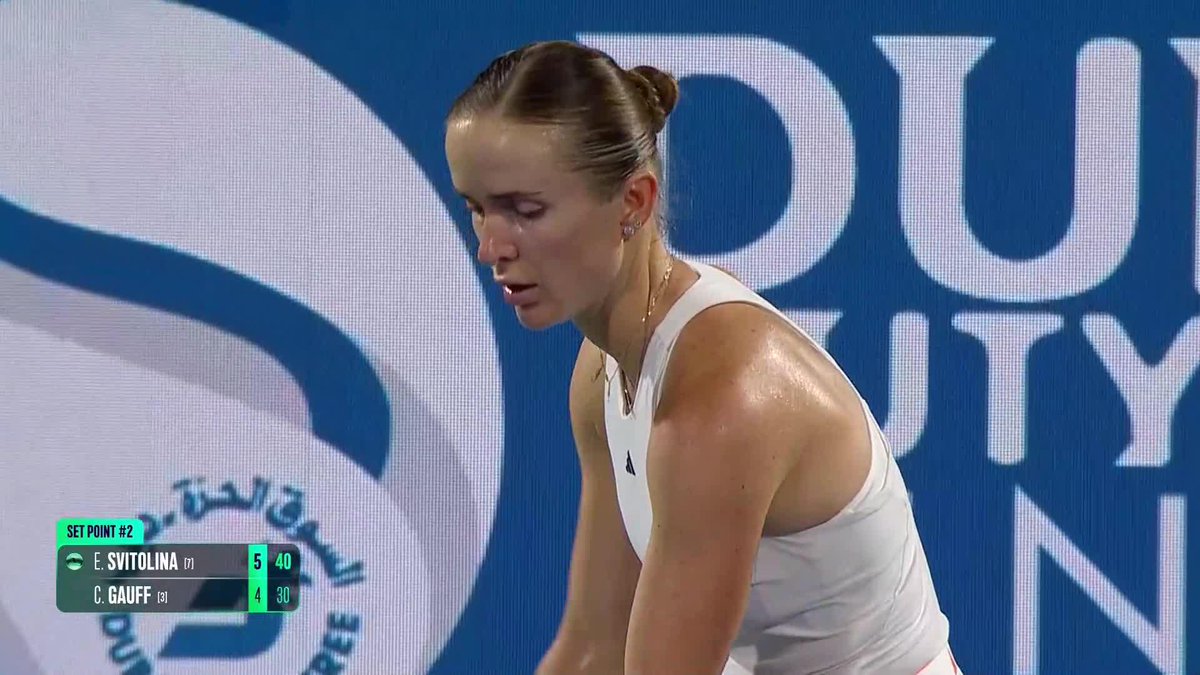 Absolute Dominance 👏 Elina Svitolina takes the first set against Gauff 6-4. #DDFTennis