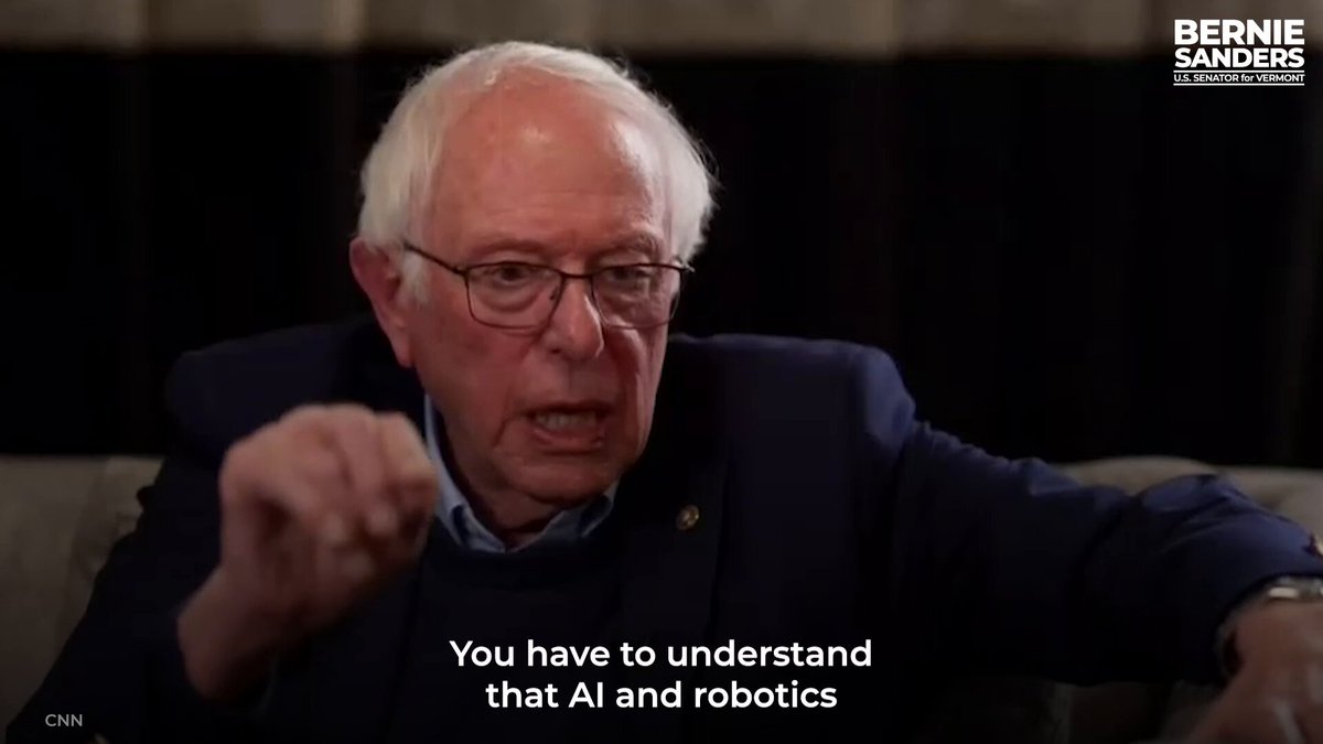 Do you think Elon Musk, Mark Zuckerberg and Jeff Bezos are investing in AI to help the working class of this country? No, they’re in it to accumulate even more wealth and power for themselves. We’ve got to make AI work for working people, not just for billionaires.