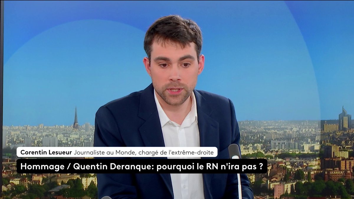 🔴 Lien entre le RN et l’ultra-droite : "Ces réseaux sont plus structurés que de simples connaissances, les liens sont toujours là", affirme Corentin Lesueur, pointant des connexions persistantes avec d’anciens cadres issus des milieux néofascistes. #ToutEstPolitique #canal16