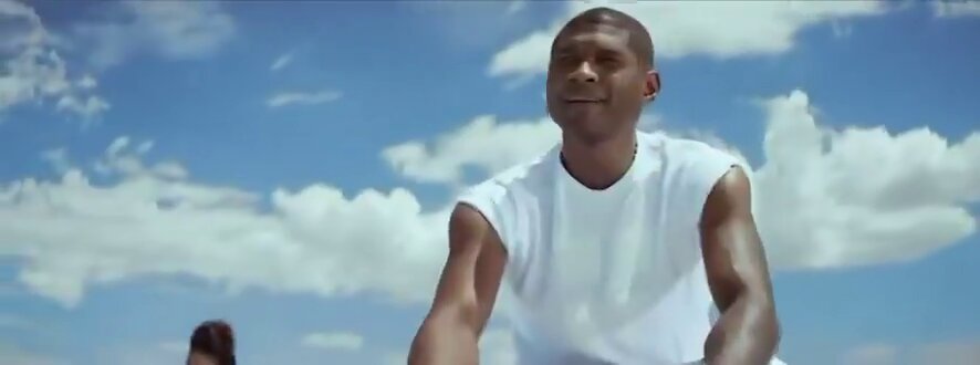 Usher skated all over Chris on NEW FLAME.