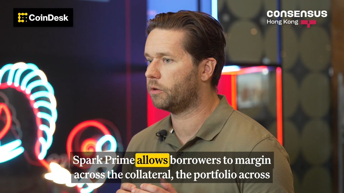 .Sam MacPherson explains how Spark is scaling the next era of DeFi with Spark Prime. This new architecture allows borrowers to cross-margin positions across DeFi, CEXs, and qualified custodians—meaning $9B+ in liquidity can finally move as a unified portfolio. [Partner Content]
