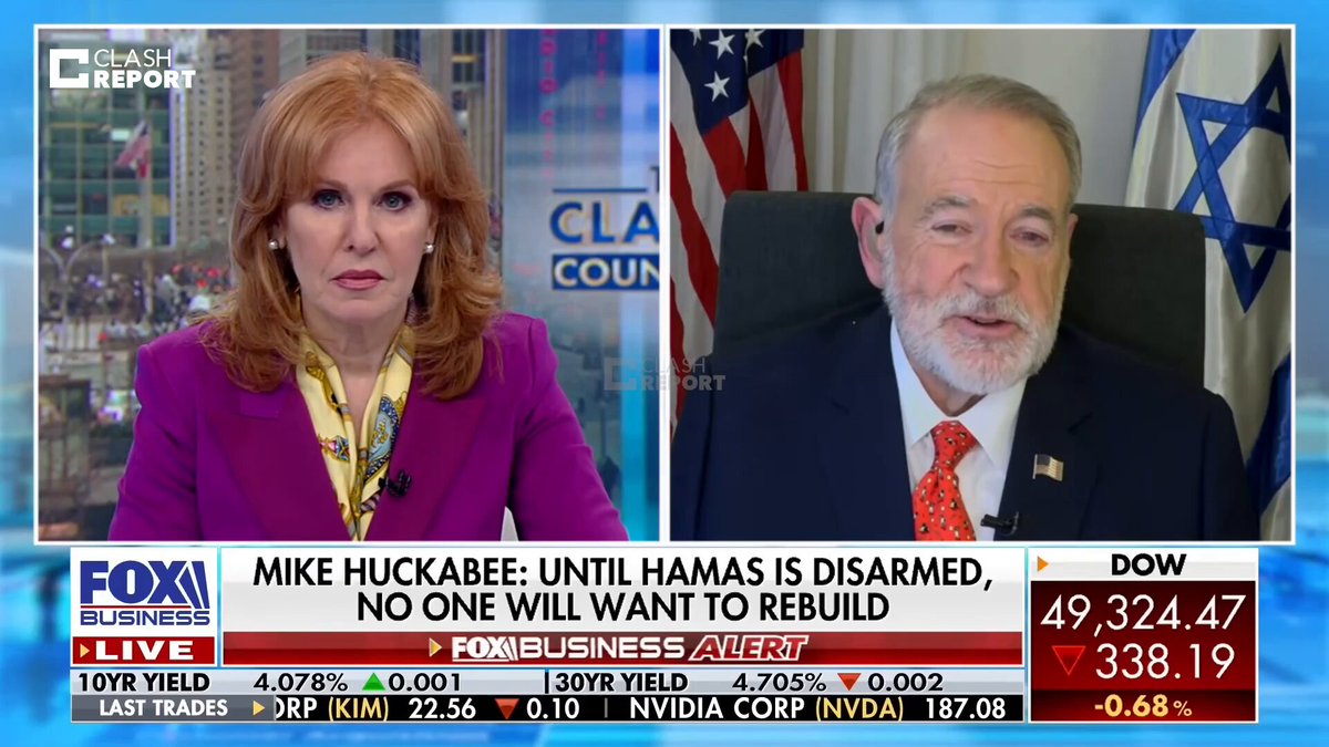 US Ambassador to Israel Mike Huckabee: Gaza could have been Singapore — but Hamas turned it into Haiti.
