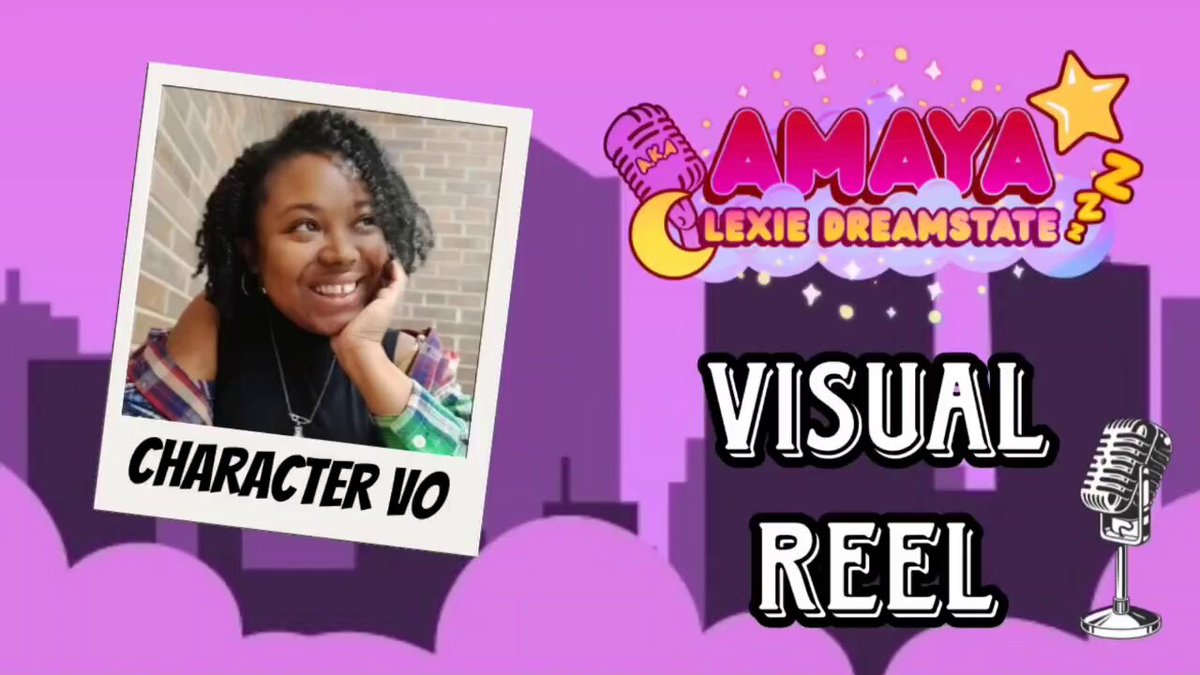 ✨️CHARACTER VISUAL REEL✨️ Hi! My name is Amaya A.K.A Lexie Dreamstate ❤️ I'm a Black voice actor with a warm tone &amp; an even warmer heart! If you enjoyed, feel free to contact me &amp; let's make something amazing! 👇🏾 🌐: 💌: lexiedreamstate@gmail.com