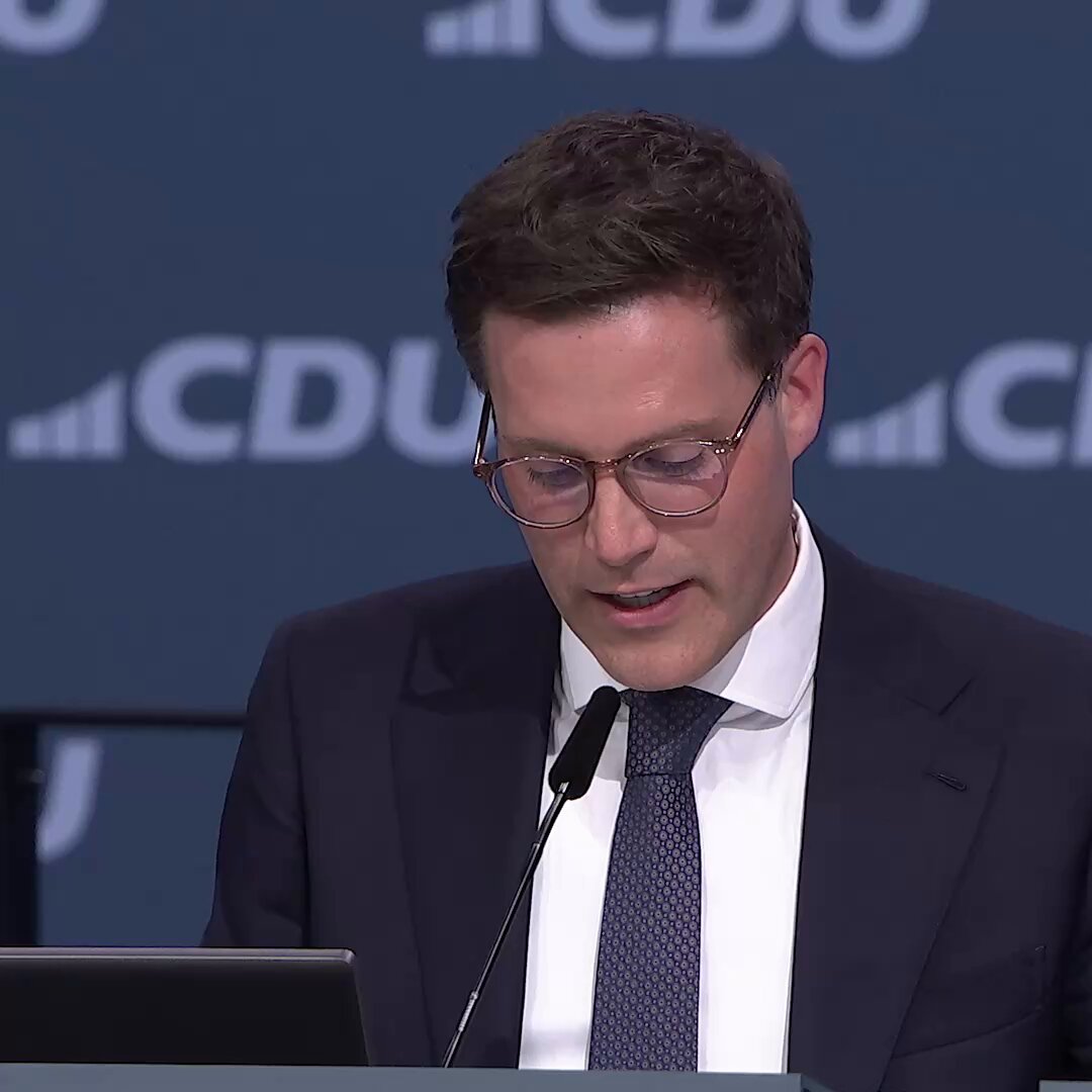 91,17 %! Die CDU steht geschlossen hinter Bundeskanzler Friedrich Merz! #cdupt26