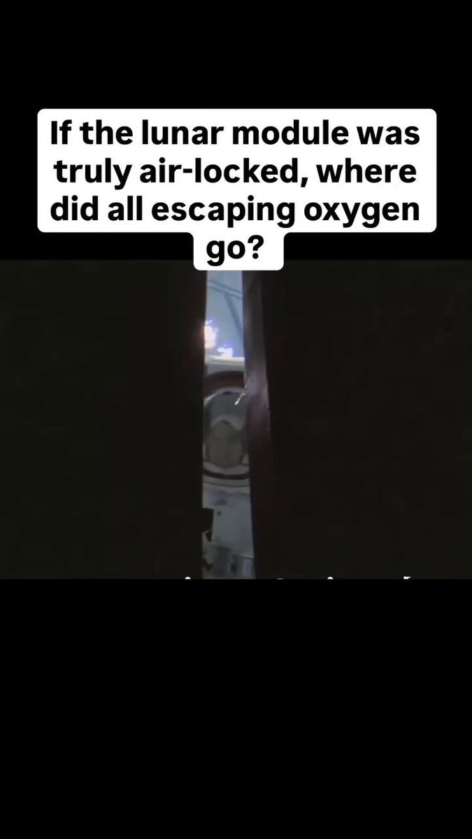 Absolutely no part of the fake NASA Moon landing makes sense. Even including the airlock once they landed, apparently on the Moon.