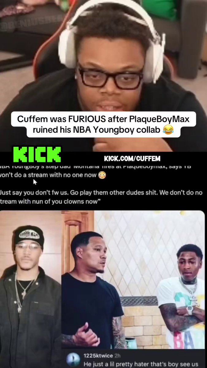 Cuffem Sides with NBA YoungBoy After recent Drama with PlaqueBoymax 👀 “If Youngboy says F**k Max, it’s F**k Max”
