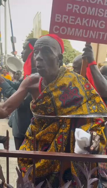 It Breaks my heart seeing our very senior citizens, some as old as 84years old, from far away Western North Region, 11hours road travel to simply come ask what you promised them. It’s a sad time for our motherland 😔 😔