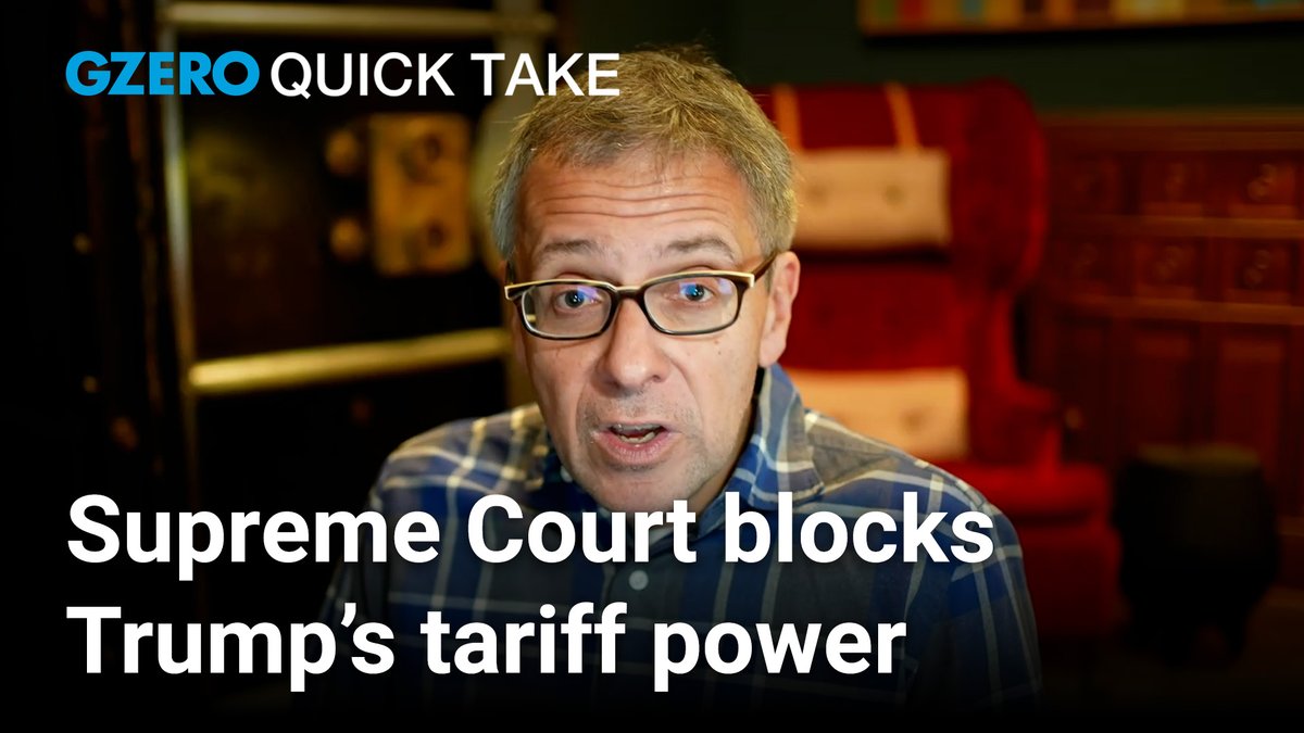 the supreme court just struck down trump’s use of emergency powers to impose tariffs. should come as no surprise.. GZERO Media
