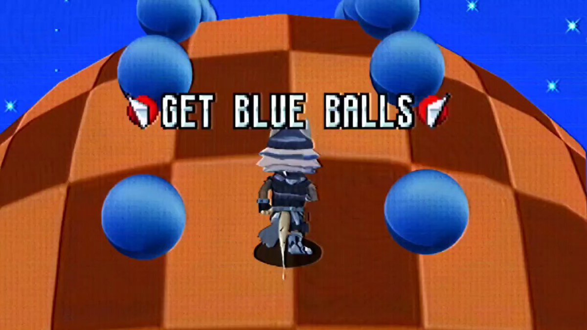 Quick Wendell collect the blue spheres!