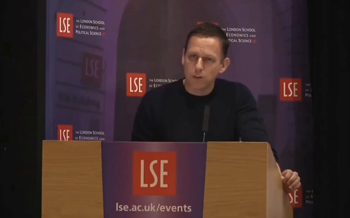 Peter Thiel: Competition is for losers. “Everybody who is a founder or entrepreneur should aim to build a monopoly.”