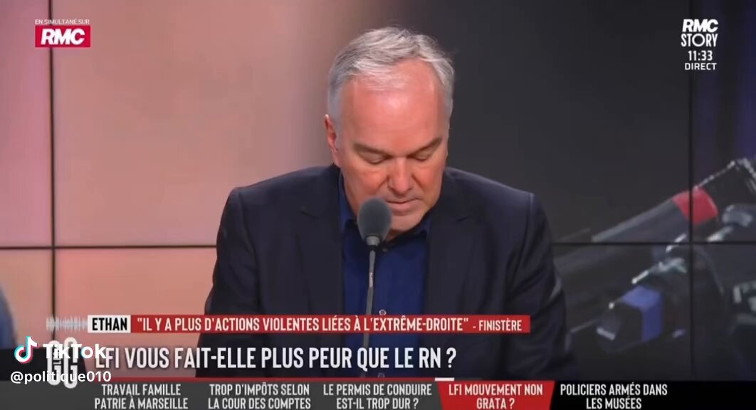 Non Olivier Truchot, le RN n’a pas changé. Ce qui a changé, c’est le travail médiatique que vous et d’autres avez fait pour le dédiaboliser. Mais sur le terrain, sa base militante reste la même, profondément raciste, antisémite et une fascination inquiétante pour la violence. Cf : le forcené de cette semaine à Châteauroux, militant du RN, qui a tiré sur des policiers et a nécessité l’intervention du RAID, mais on ne vous a pas vu beaucoup en parler sur BFM