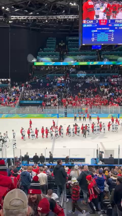 What. A. Game. We were in a big hole against a very solid Finnish squad and a hot goalie. We bent. We didn't break. We dug deep. Guts. Heart. So unbelievably proud right now. Let's go Canada! #OurGame #Olympics2026 #RedWhiteAndGold