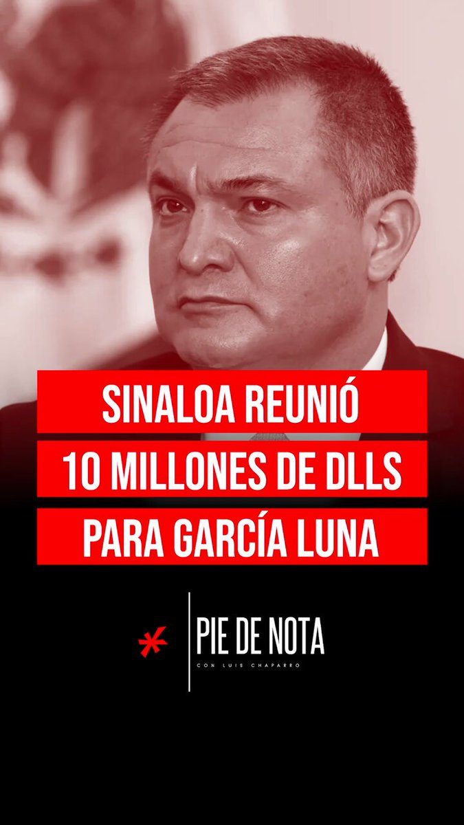 El Cártel de Sinaloa reunió 10 MDD para GARCÍA LUNA ǀ El Mini Lic cuenta algunos detalles sobre el exsecretario de seguridad.