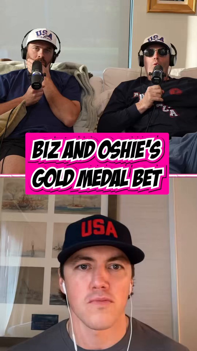 Just need USA to win now and Paul Bissonnette and TJ Oshie’s bet is ON 🤝