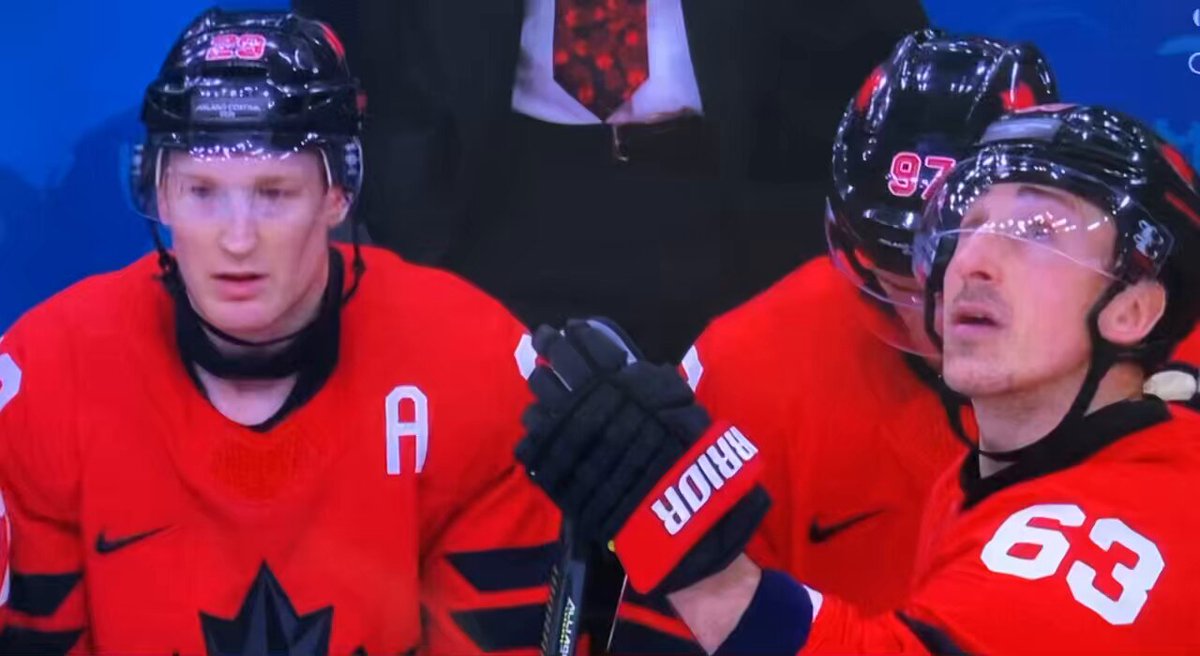 Nathan MacKinnon &amp; Connor McDavid’s reactions to the game-winner being called a good goal = ALL BUSINESS
