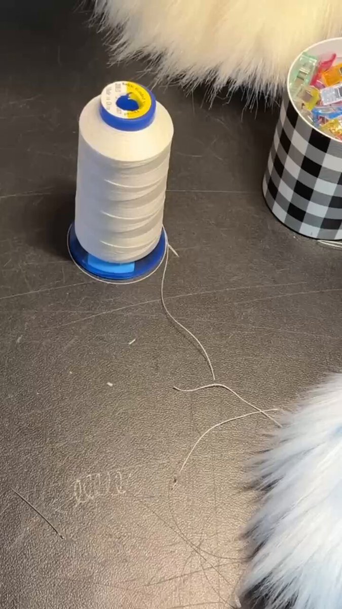 This is an ESSENTIAL sewing skill for fursuit making! I use the blanket stitch to sew together nearly every seam that I hand sew. It’s strong &amp; when done properly, will result in long lasting seams. What basic fursuit making skill would you like to see me demonstrate next? ❤️‍🔥