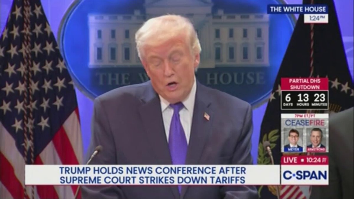 Trump says the DOW broke 50,000 and CSPAN starts displaying the DOW under 50,000
