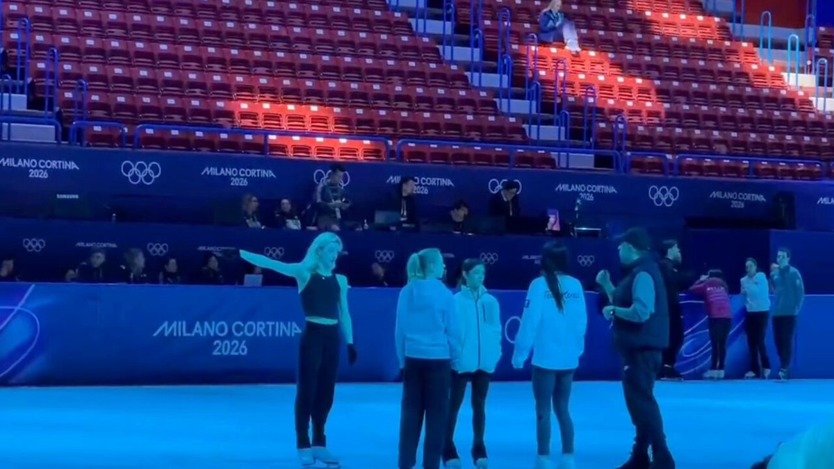 Amber during the Olympic gala rehearsal! 🎥: Okko