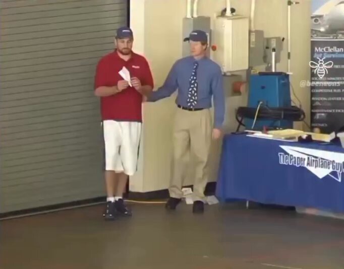 This is what happens when aerospace engineers make paper airplanes
