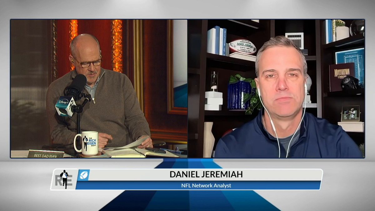 💻 Daniel Jeremiah Is Jeremiyah Love the best overall player in this upcoming #NFLDraft? And what are the #NYGiants going to do at 5th overall? #NFL #NFLCombine
