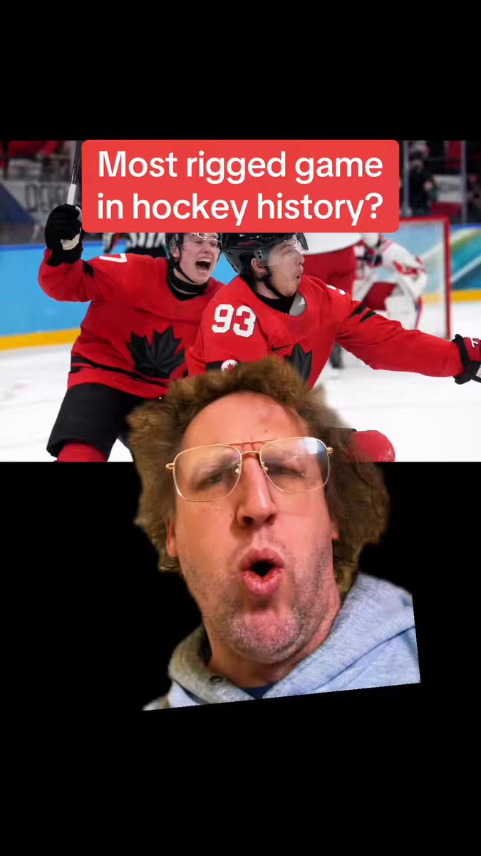 Most rigged game in hockey history? #finland #canada #olympics