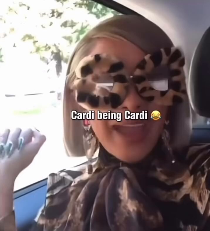 😂😭 How could you not love Cardi? 100 million dollars later and this girl still didn’t change 💯