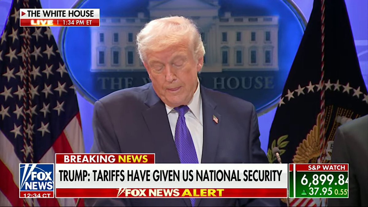 🔥🚨 BREAKING: President Trump IMPOSES NEW TARIFFS IMMEDIATELY under a different statute following the Supreme Court Ruling. "EFFECTIVE IMMEDIATELY, all national security tariffs under section 232 and existing tariffs under 301 REMAIN IN EFFECT." "Today I will sign an order to impose a 10% Global tariff under section 122 over and above the norm, all tariffs being charged."