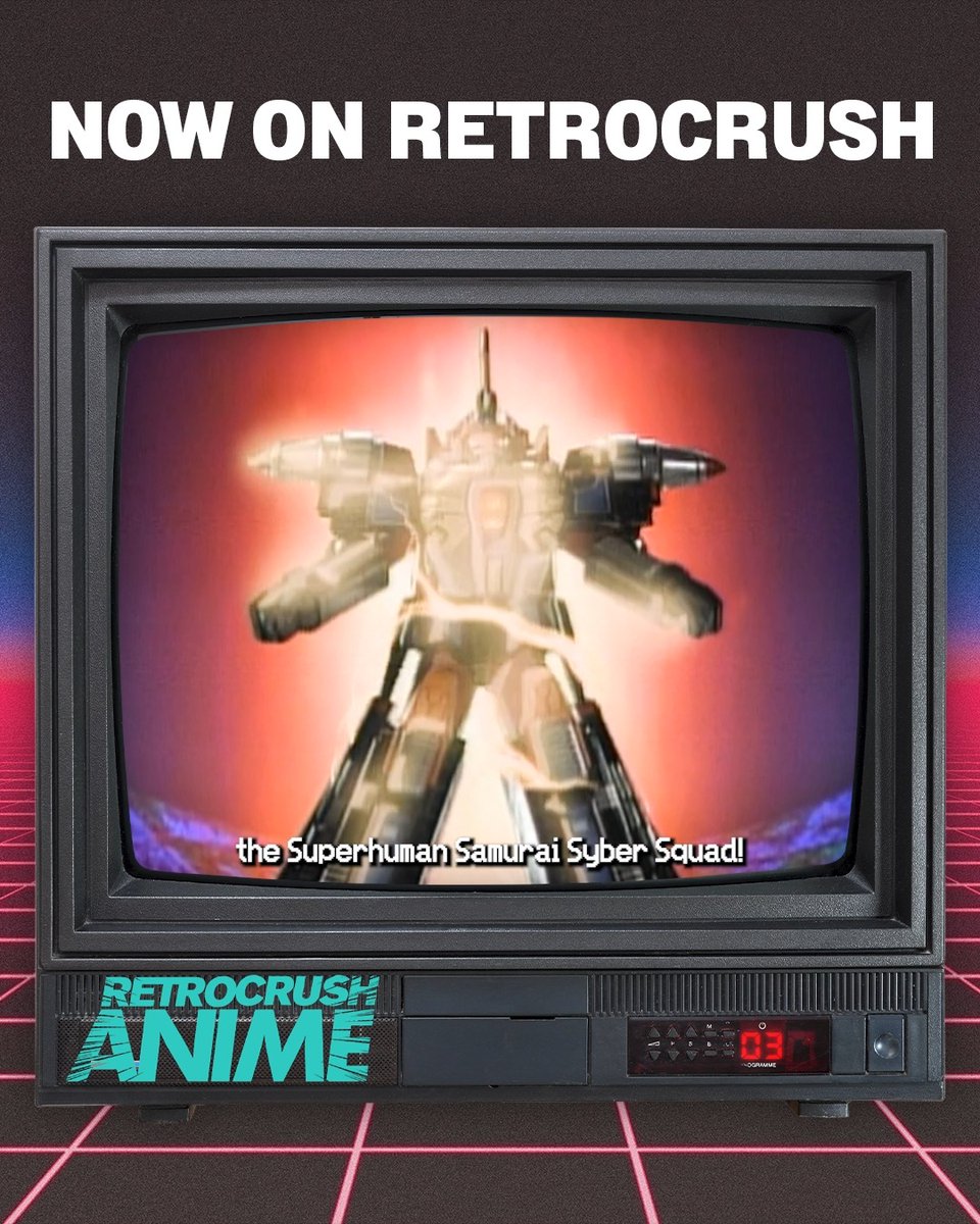 A VPN can't save you today, he's in your computer. Superhuman Samurai Syber-Squad is now streaming. Tune in 24/7 for vintage anime, an exclusive RetroCrush experience.
