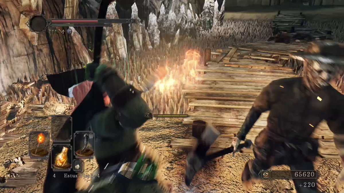 This is what DS2 haters refer to when they say "room full of enemies that aggro at the same time" lmao the lengths mf will go to not use a bow or a torch I stg 🤣🤣 Dying here would be an insane skill issue I'm sorry 💀