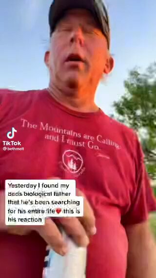 This guy finding out he has a family