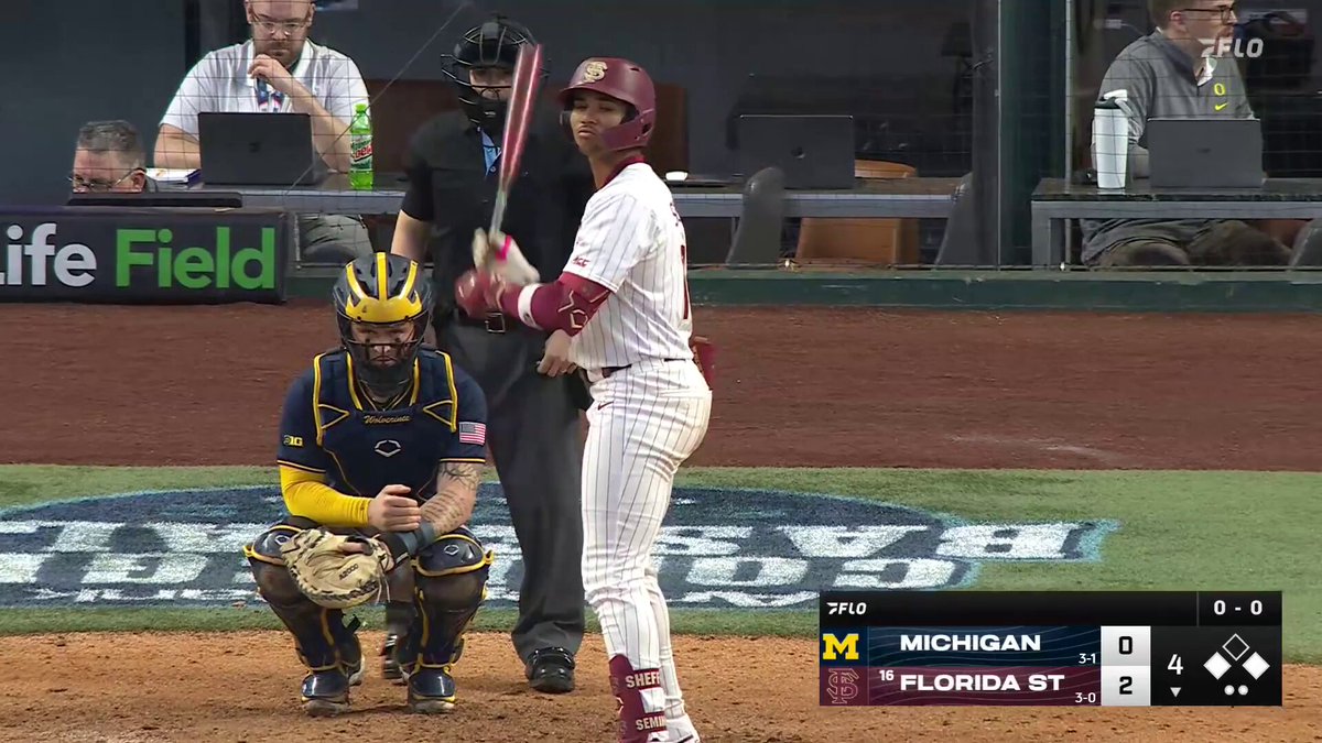 RBI city!! 💥 Sheffield puts up another RBI for the Seminoles to make it 3-0! #NCAABaseball x 🎥 FloCollege | Baseball / FSU Baseball