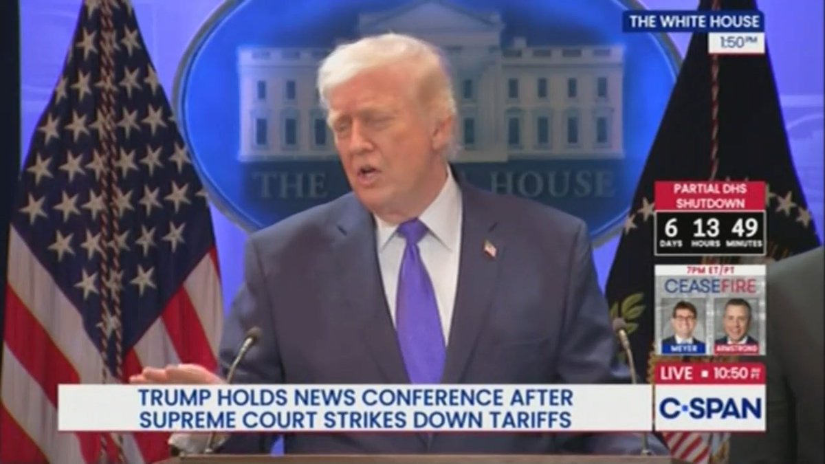 Q: Why can't you just work with Congress to come up with a plan? Trump: I don't have to. I have the right to do tariffs. And I've always had the right to do tariffs