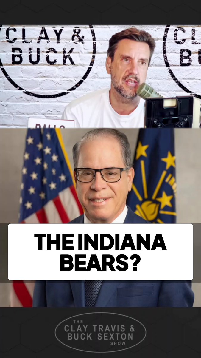 .Governor Mike Braun to Clay Travis: "Pritzker and the mayor said we're not interested, so we started having contact with the Bears."