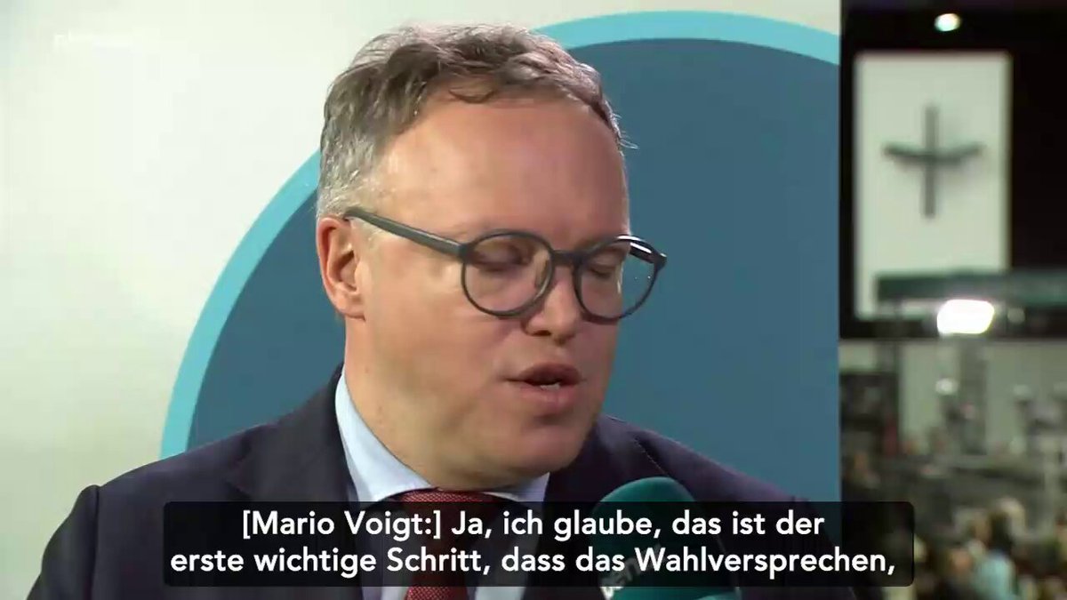 #cdupt26 | Es müsse "darum gehen, dass wir Menschen in Arbeit bringen, aber vor allen Dingen den Anreiz für Arbeit hochzuhalten", so Thüringens Ministerpräsident Mario Voigt CDU Deutschlands​. Die Menschen würden erwarten, "dass sie mehr Netto vom Brutto im Portemonnaie" haben.