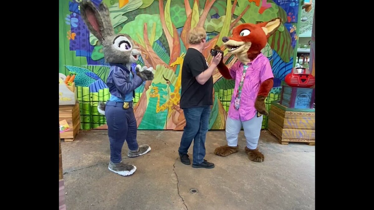 Hey Nick, when are you going to put a ring on it? 🦊💍🐰 #wildehopps