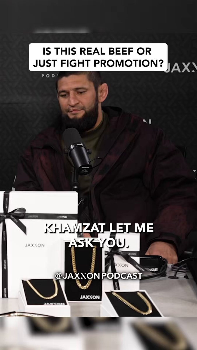 Khamzat talks Strickland Beef: “He’s mad because I beat him up.” 💀😳 🎥 JAXXON PODCAST