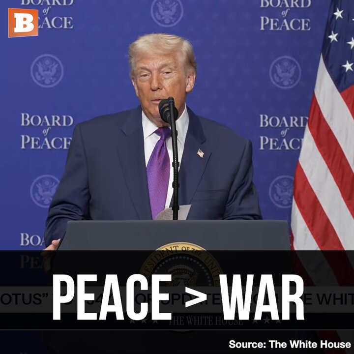 President Trump unveils a $10 billion contribution to the Board of Peace, arguing that the investment pales in comparison to the staggering costs of war.