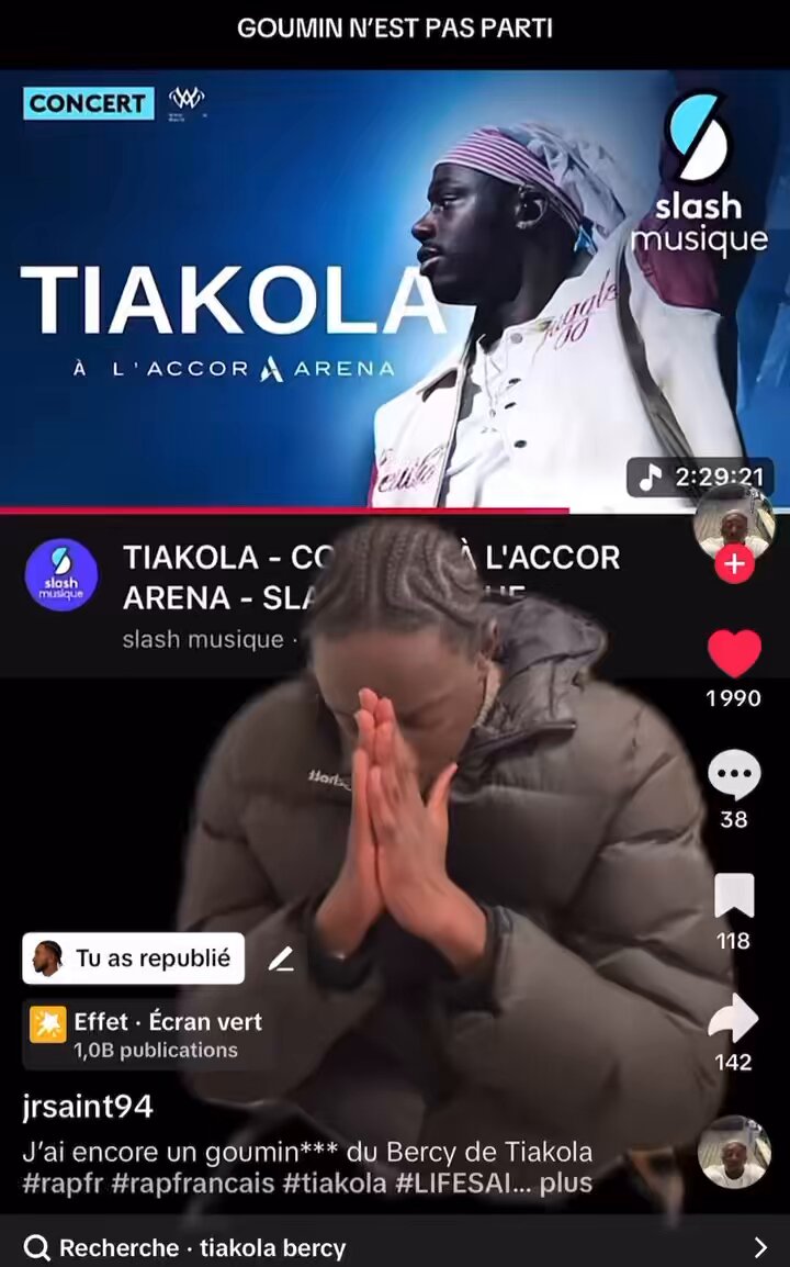 Le frero a raison, que Tiakola balance la version audio de son Bercy sur les plateformes 😭🙏🏾