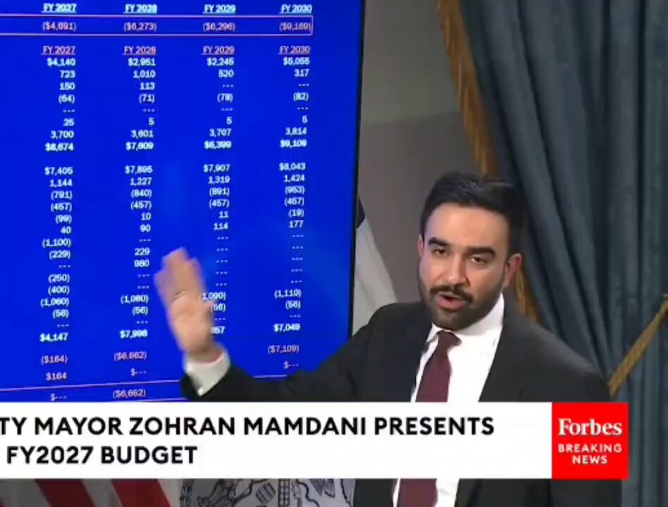 Socialist Mayor Zohran Mamdani THREATENS TO RAID the pension reserves of New York City employees to increase government spending. I bet the teachers union is now regretting their endorsement of Mamdani.