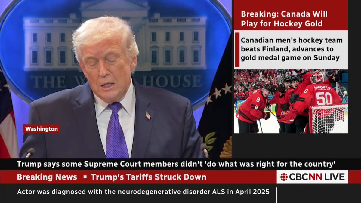 TRUMP: "Canada said, 'I hope you win this decision because if you don't win you'll actually be allowed to charge us, with a little additional work, higher tariffs.'"