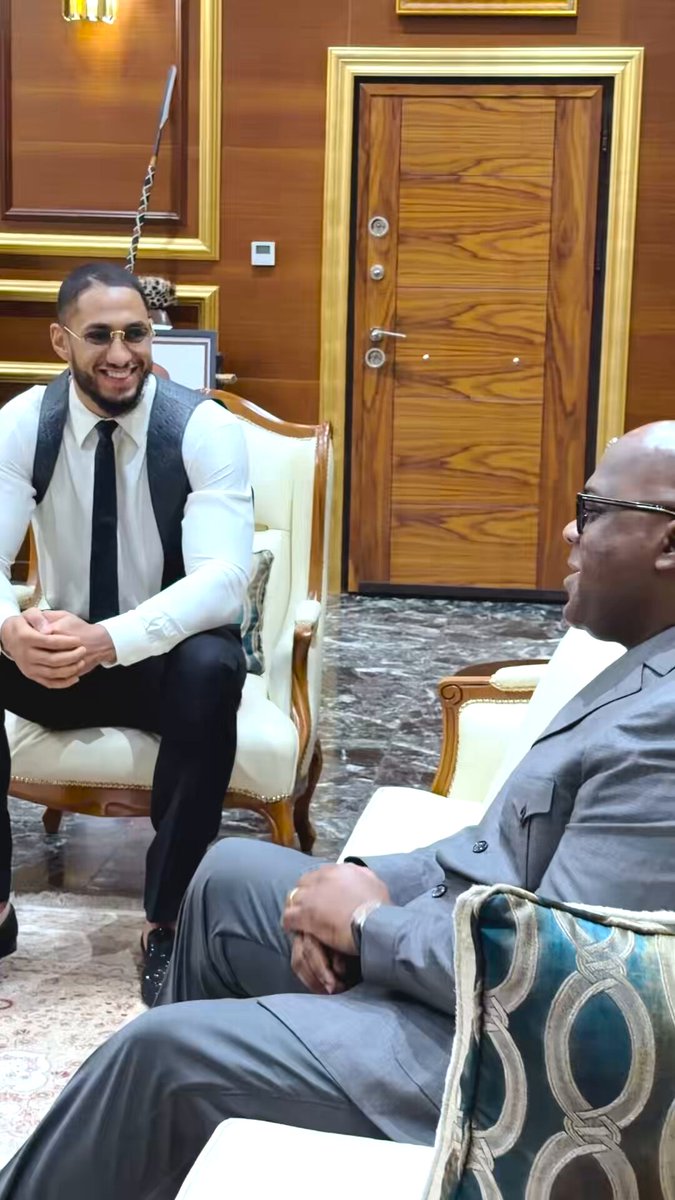 Tony YOKA , champion olympique de boxe 2016, a rencontré le Chef de l’État hier à la Cité de l’Union africaine.