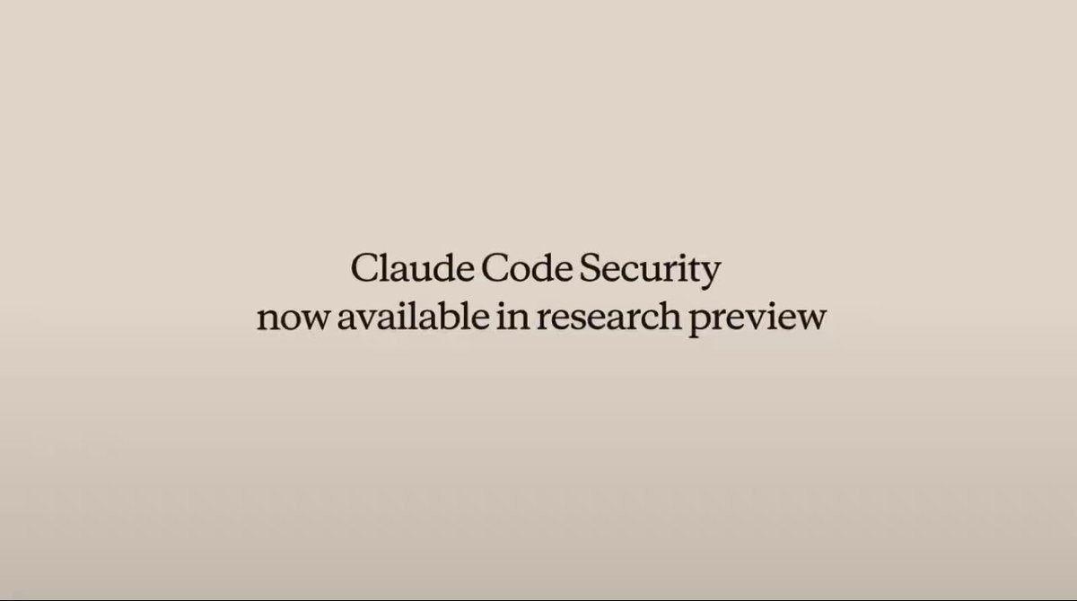 Anthropic launched Claude Code Security in limited research preview, scanning codebases for vulnerabilities and suggesting targeted fixes. Cybersecurity stocks like $PANW, $FTNT, $ZS, $RBRK &amp; $CRWD are lower on fears AI-native security tools could pressure parts of the stack.