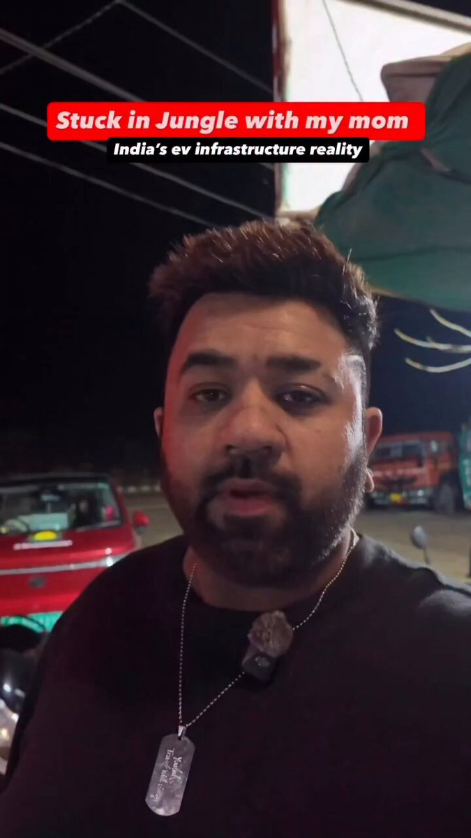 Travel Vlogger Samay shares his ordeal of getting stuck with his EV car as he could not find a charging point anywhere during his travel with his mother. He wrote that the towing cost in such situations is humongous. Video :