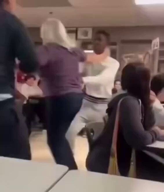 Teacher gets her nose broken after trying to break up a fight