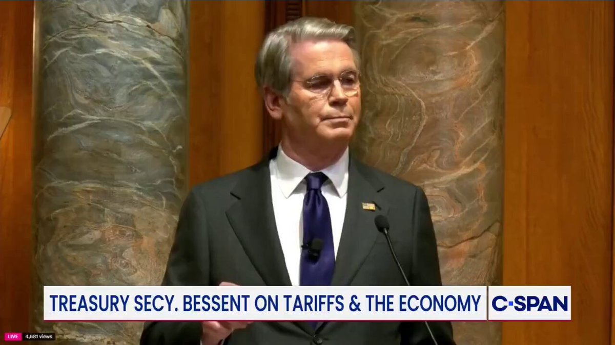 🚨 JUST IN: Treasury Sec. Scott Bessent just STUNNED the "Experts," he and Trump have been making big plans and it's FULL-STEAM AHEAD Tariff revenue will be *unchanged* in 2026. Boom. "Let's be clear about what today's ruling WAS and what it WASN'T. Despite the misplaced GLOATING from Democrats, ill-informed media outlets, and the very people who gutted our industrial base, the Court did not rule against President Trump's tariffs." "Six justices simply ruled that IEEPA authorities cannot be used to raise even $1 of revenue." "This administration will invoke alternative legal authorities to replace the IEEPA tariffs." "We will be leveraging Section 232 and Section 301 tariff authorities that have been validated through thousands of legal challenges." "Treasury's estimates show that the use of Section 122 authority, combined with potentially enhanced Section 232 and Section 301 tariffs, will result in virtually unchanged tariff revenue in 2026."