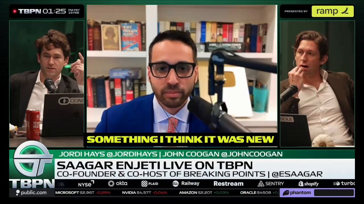 Jordi: New Jersey had some success banning a new data center project. What are you tracking right now? Saagar Enjeti: "A lot of these people are actually showing up to town hall meetings. The lines are so long, until 4 a.m. People are bringing their children with signs that say, 'No data centers.'" "You know what it takes for ordinary citizens to show up and stay in line until 4 a.m. to speak against something? It's not a lot of subjects that will inspire that level of hatred." "So for all the data center builders out there, you've got to convince us more that this is actually going to do something for us. Because we're not buying it right now."