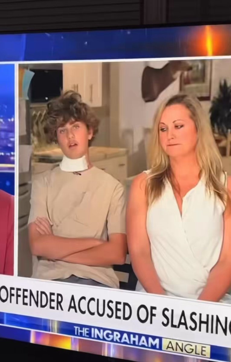 The 13 year-old kid, Sullivan Clarke, who got his neck slashed was hilarious on Fox News.